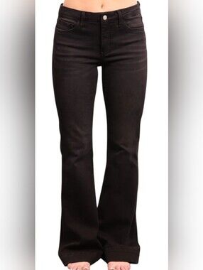 THE GWEN BY LOVERVET Mid-Rise Tummy Control Flare - Black 20W Long Tall NWT Plus